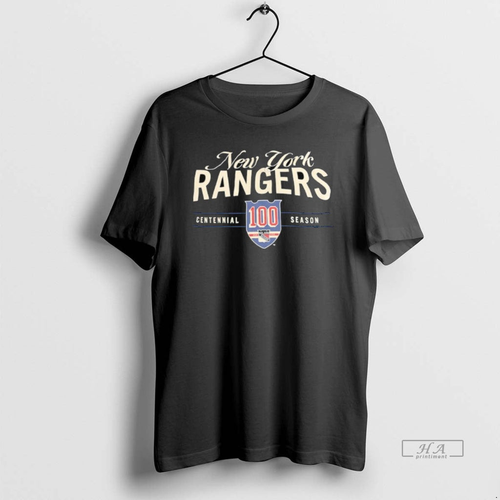Trendy New York Rangers Centennial Season 100th - Adult & Kids T-Shirts, Sweatshirts & Hoodies apparel design preview 1