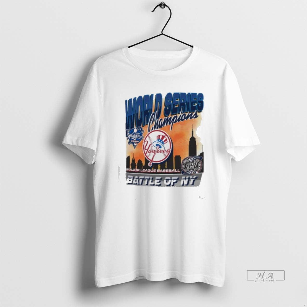 Trendy New York Yankees 2000 World Series Champions - Adult & Kids T-Shirts, Sweatshirts & Hoodies apparel design preview 1