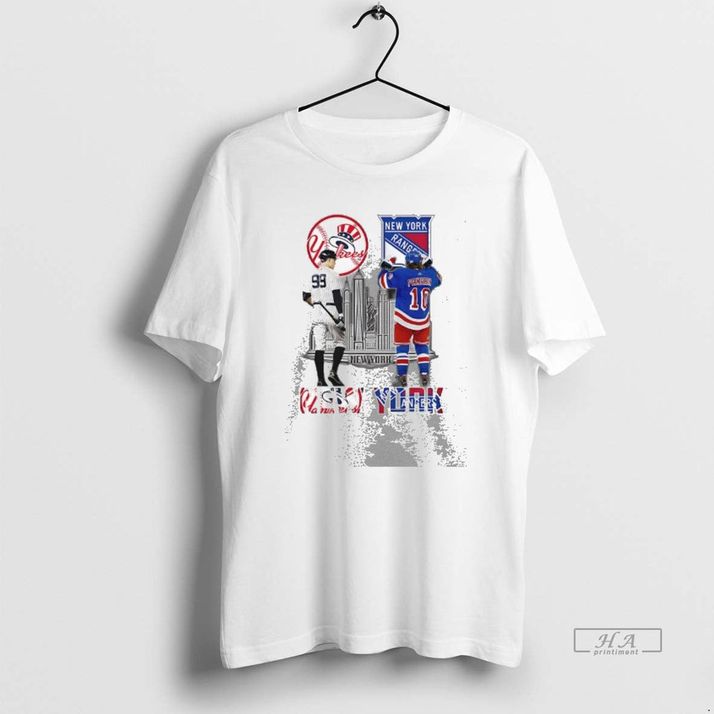 Trendy New York City Yankees And Rangers - Adult & Kids T-Shirts, Sweatshirts & Hoodies apparel design preview 1