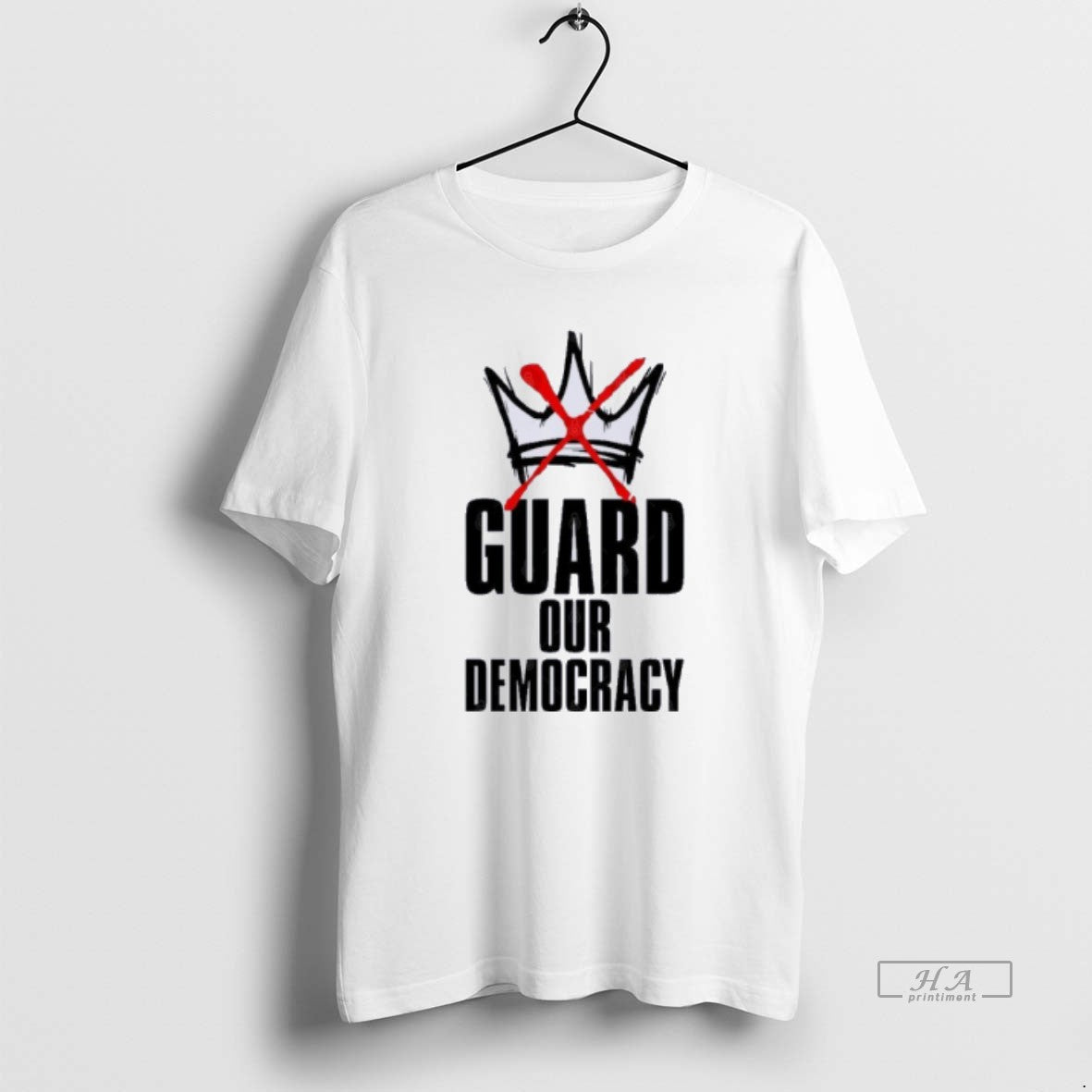 Trendy No Kings Guard Our Democracy - Adult & Kids T-Shirts, Sweatshirts & Hoodies apparel design preview 1
