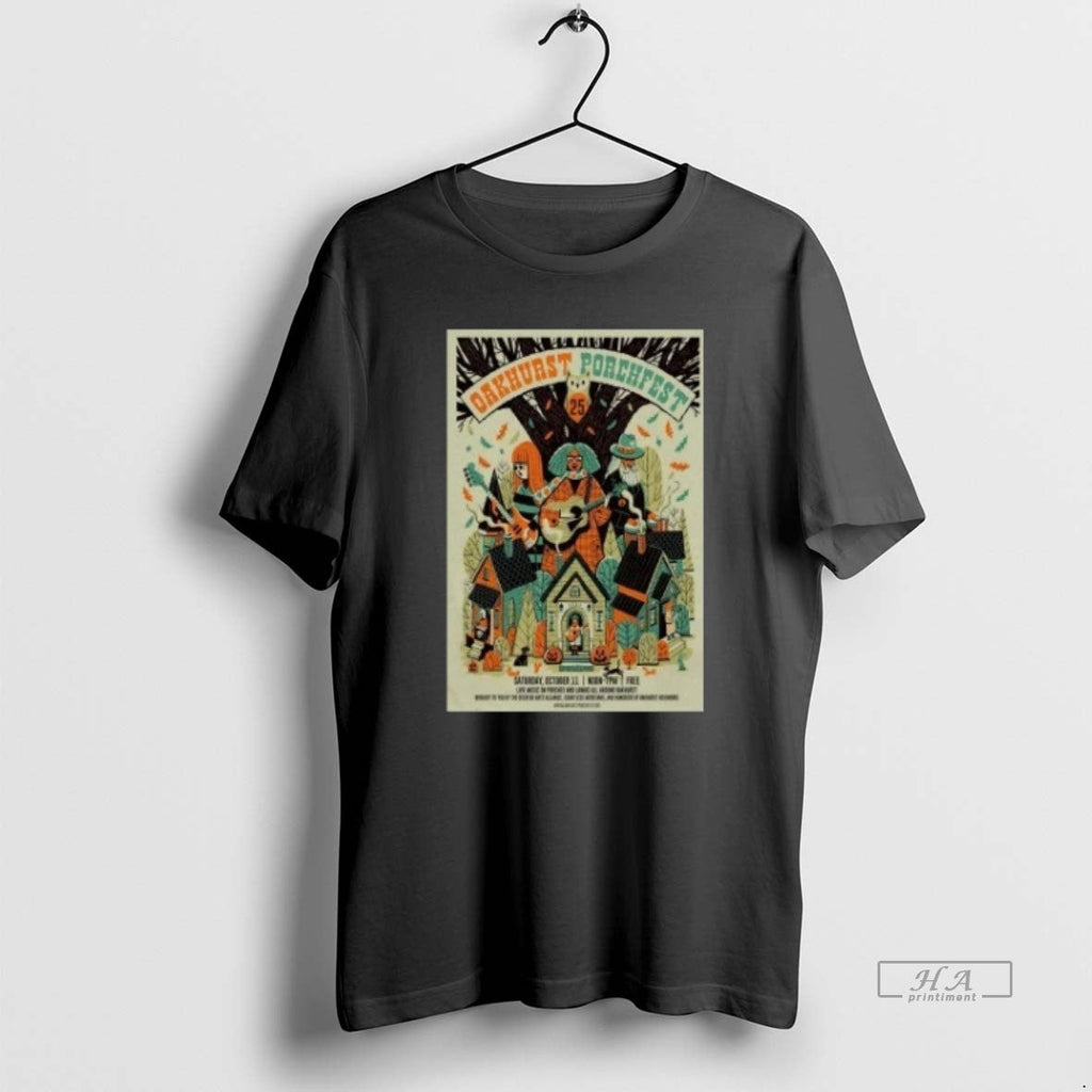 Trendy Oakhurst Porchfest October 11 2025 In Decatur - Adult & Kids T-Shirts, Sweatshirts & Hoodies apparel design preview 1
