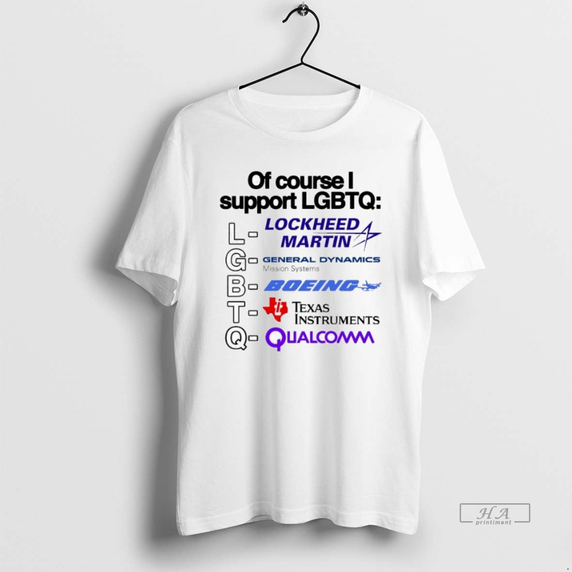 Trendy Of Course I Support Lgbtq Lockheed Martin - Adult & Kids T-Shirts, Sweatshirts & Hoodies apparel design preview 1