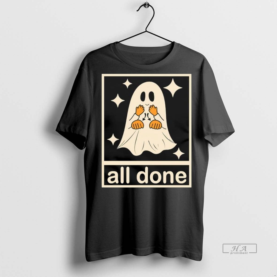 Trendy Official All Done Ghost Halloween Sweater - Adult & Kids T-Shirts, Sweatshirts & Hoodies apparel design preview 1