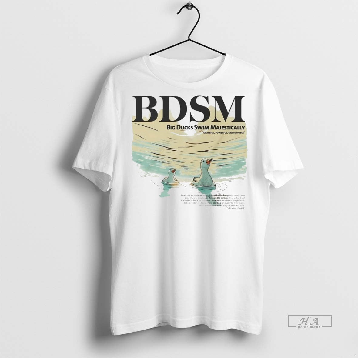Trendy Official Bdsm Big Ducks Swim Majestically - Adult & Kids T-Shirts, Sweatshirts & Hoodies apparel design preview 1