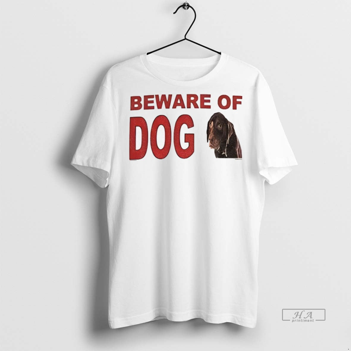 Trendy Official Beware Of Dog Meme Vintage Sweater - Adult & Kids T-Shirts, Sweatshirts & Hoodies apparel design preview 1