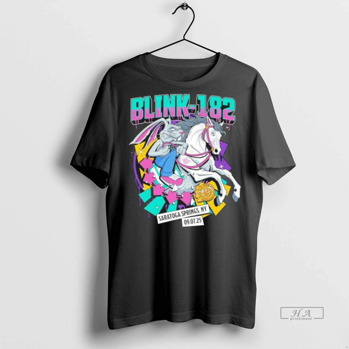 Trendy Official Blink 182 Tour Saratoga Springs Ny - Adult & Kids T-Shirts, Sweatshirts & Hoodies apparel design preview 1