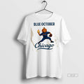 Trendy Official Blue October Chicago Cubs Pumpkin - Adult & Kids T-Shirts, Sweatshirts & Hoodies apparel design preview 1