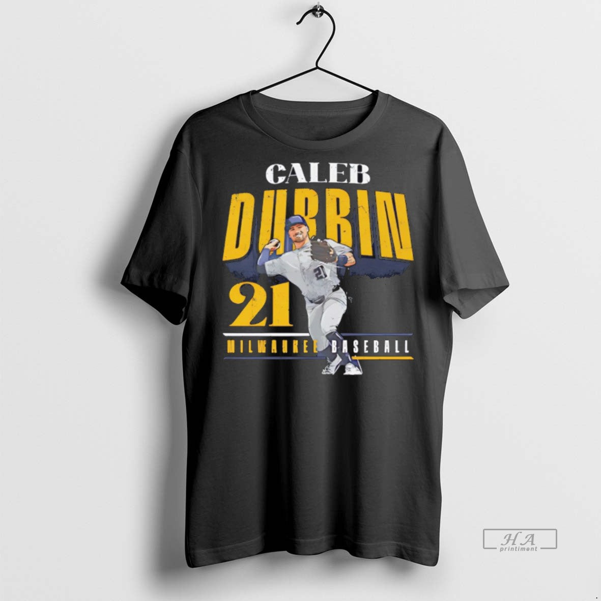 Trendy Official Caleb Durbin Milwaukee Brewers - Adult & Kids T-Shirts, Sweatshirts & Hoodies apparel design preview 1