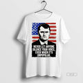 Trendy Official Charlie Kirk Never Let Anyone Silence - Adult & Kids T-Shirts, Sweatshirts & Hoodies apparel design preview 1
