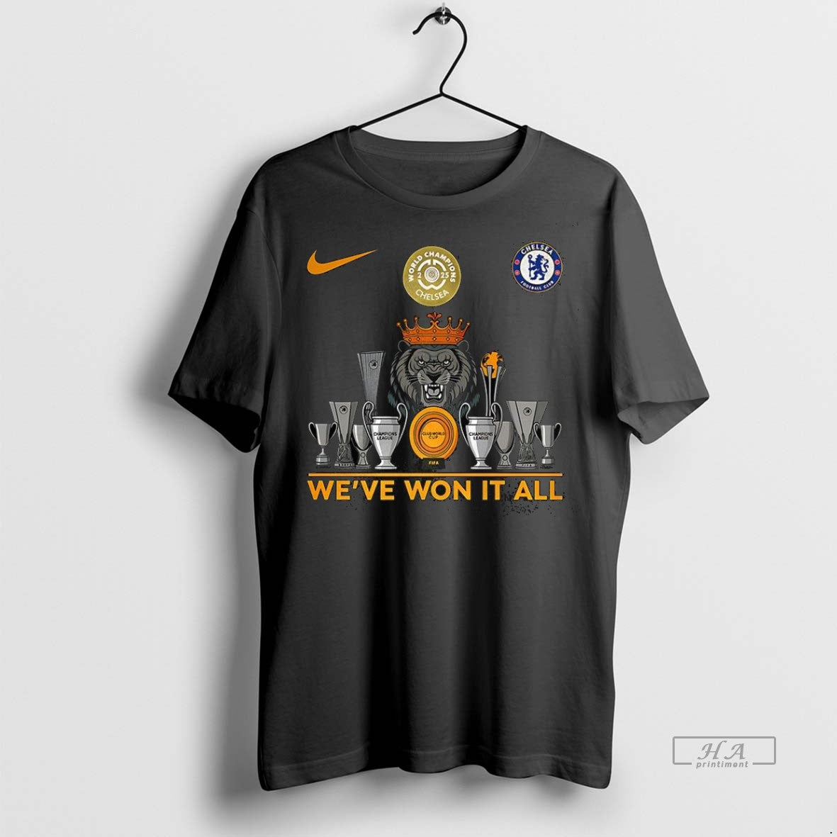 Trendy Official Chelsea Football Club Weve Won It All - Adult & Kids T-Shirts, Sweatshirts & Hoodies apparel design preview 1