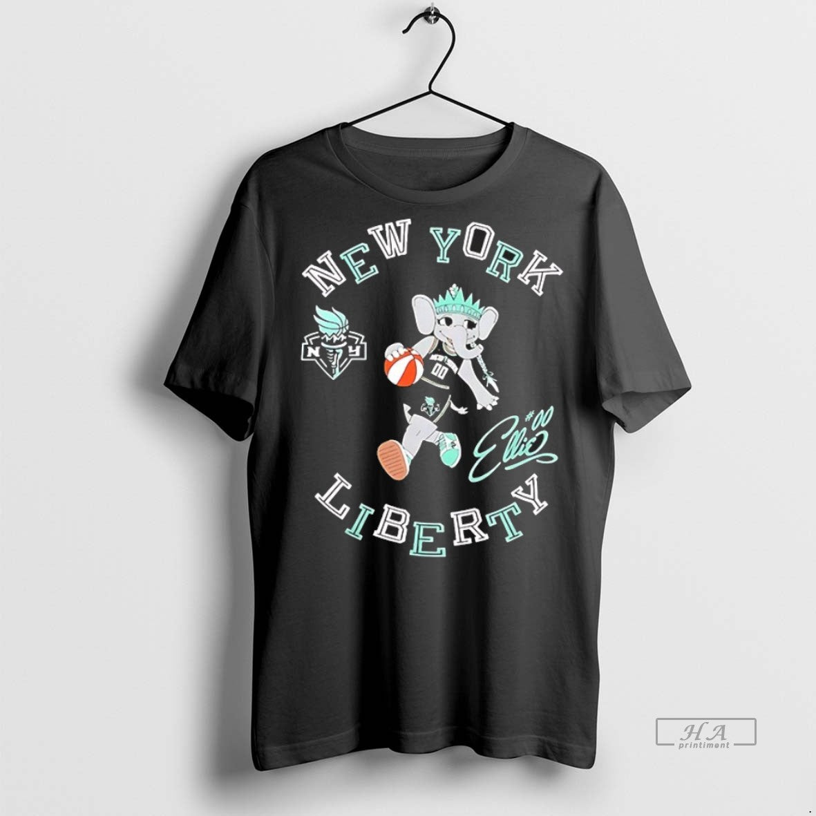 Trendy Official Ellie New York Liberty Wnba Numero - Adult & Kids T-Shirts, Sweatshirts & Hoodies apparel design preview 1