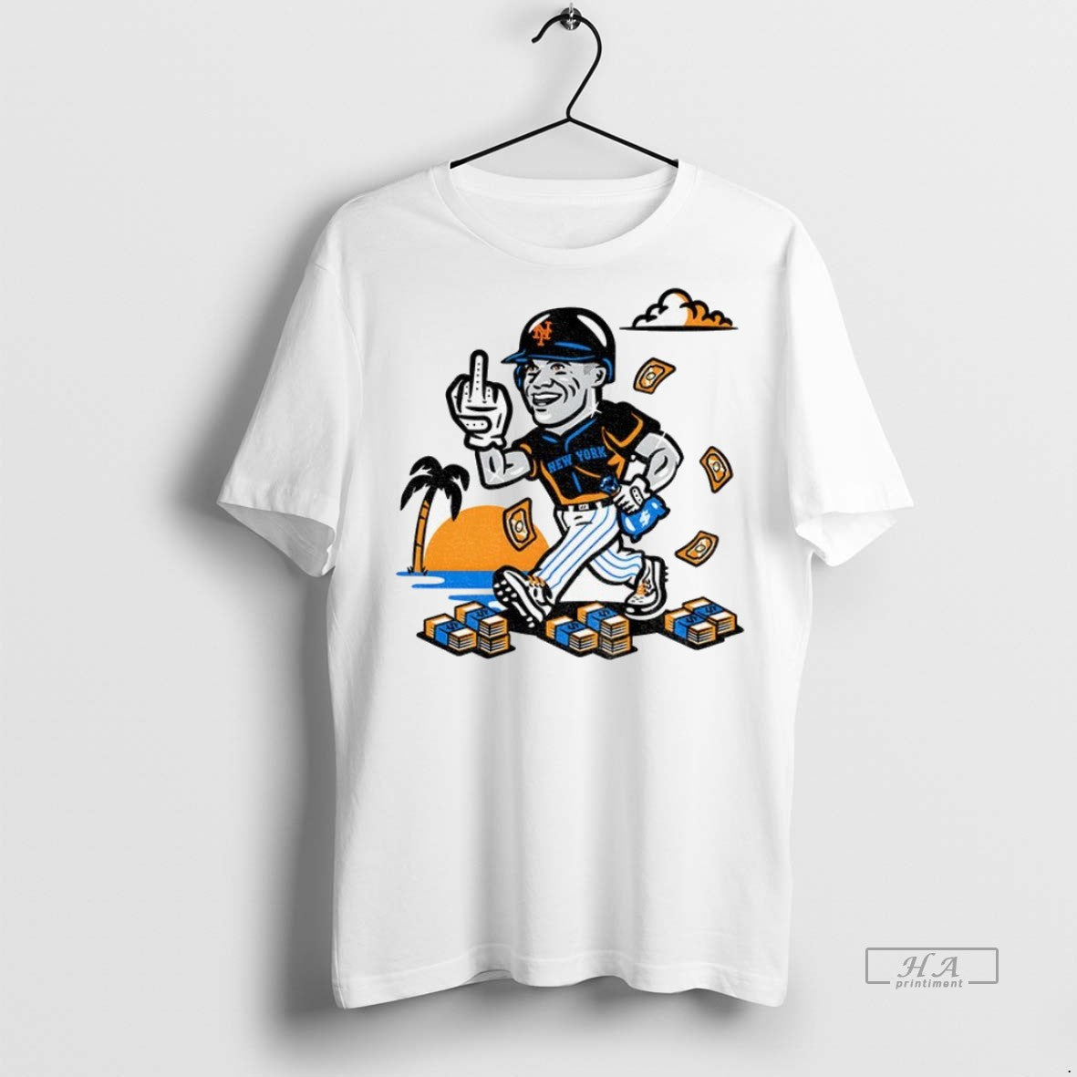 Trendy Official Francisco Lindor Cartoon Middle - Adult & Kids T-Shirts, Sweatshirts & Hoodies apparel design preview 1
