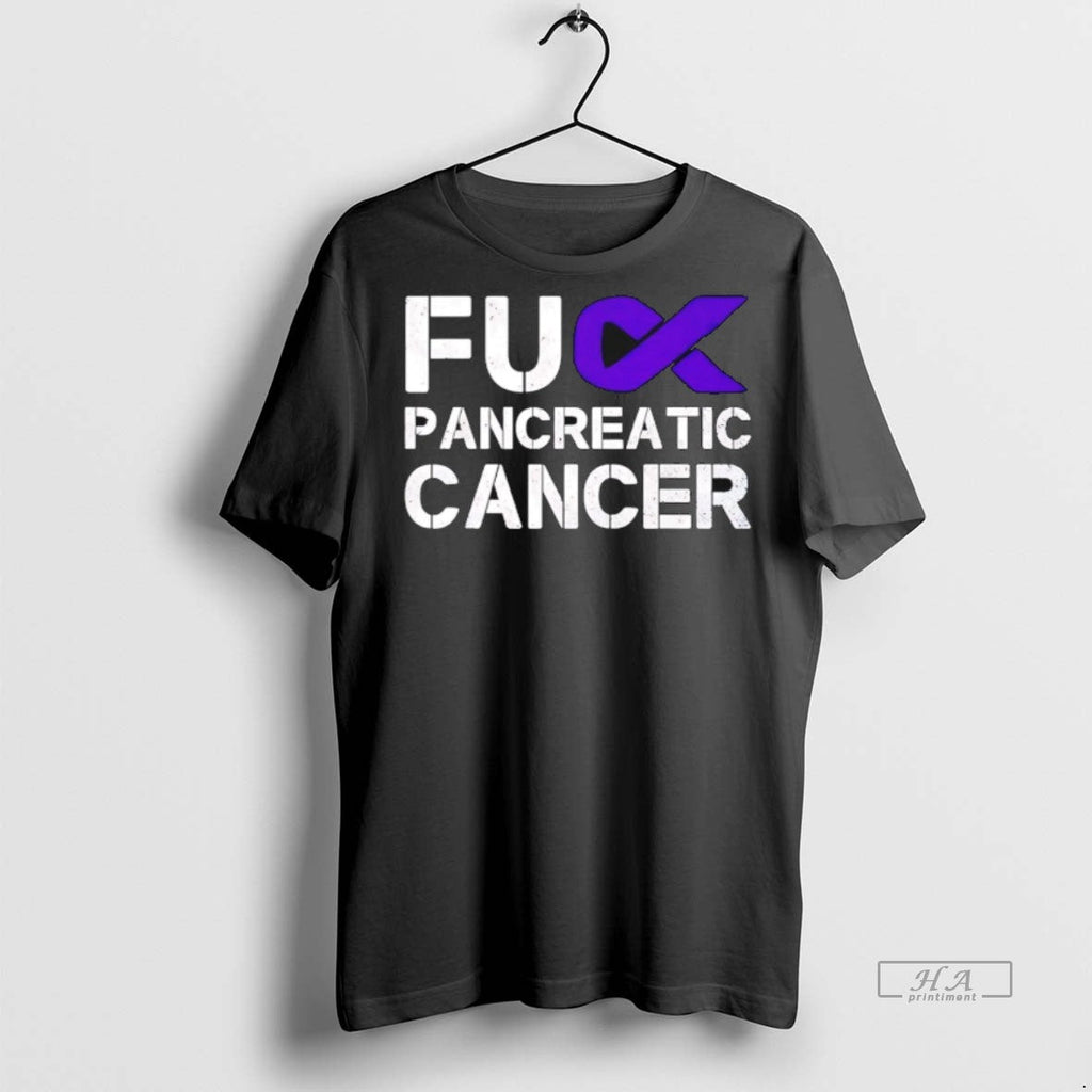 Trendy Official Fuck Pancreatic Cancer Sweater - Adult & Kids T-Shirts, Sweatshirts & Hoodies apparel design preview 1