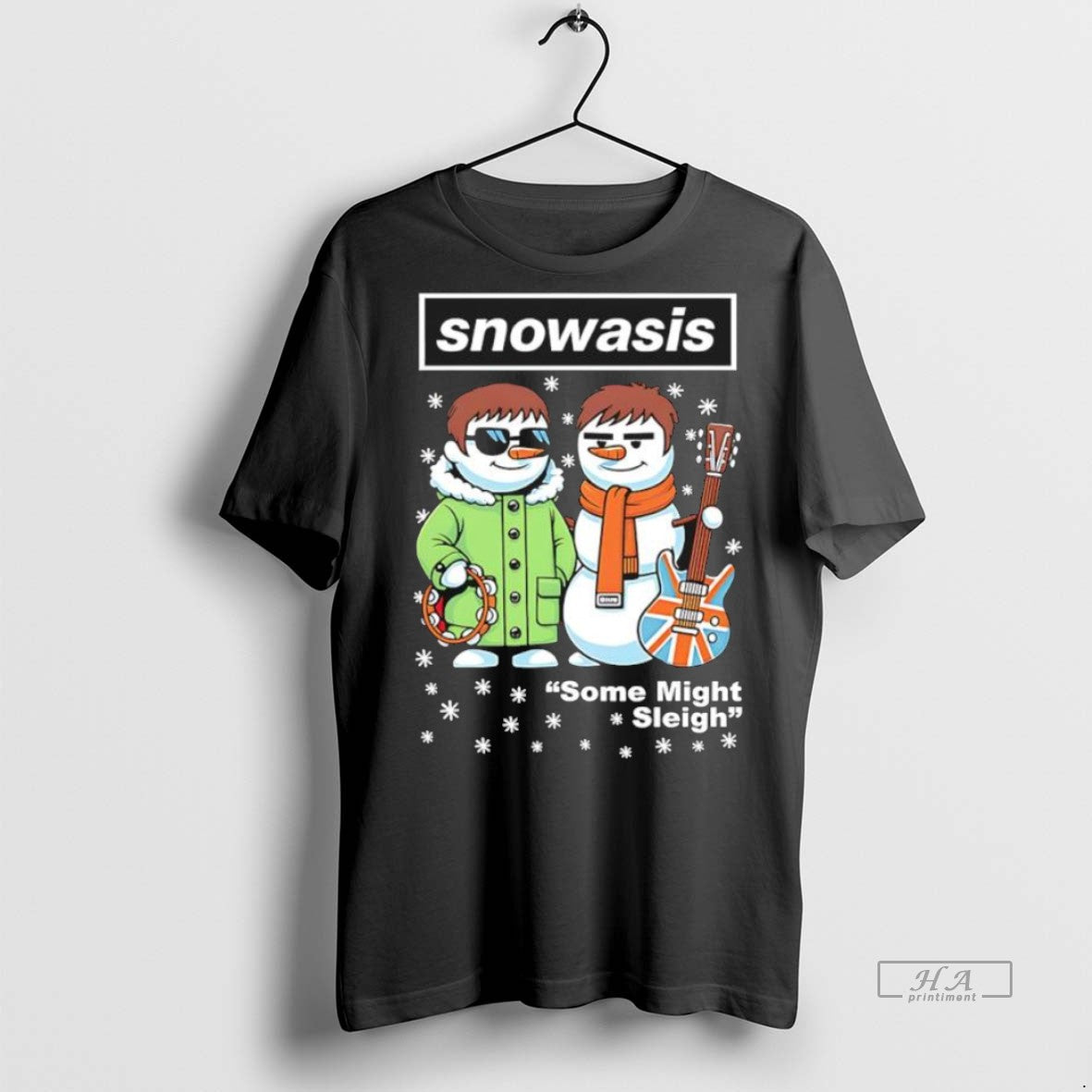 Trendy Official Funny Snowasis Might Sleigh Xmas - Adult & Kids T-Shirts, Sweatshirts & Hoodies apparel design preview 1