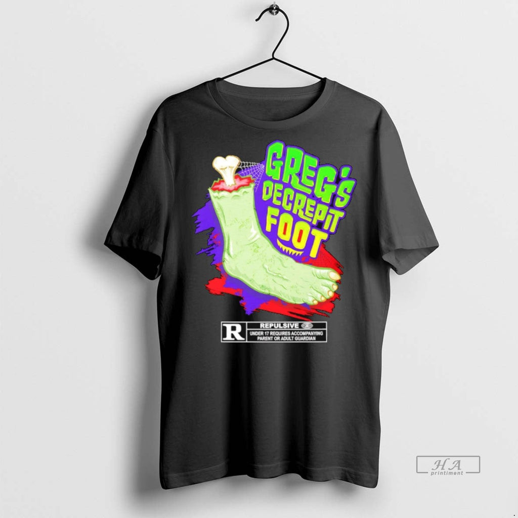 Trendy Official Gregs Decrepit Foot Halloween 2025 - Adult & Kids T-Shirts, Sweatshirts & Hoodies apparel design preview 1