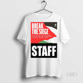 Trendy Official Greta Thunberg Break The Siege Staff - Adult & Kids T-Shirts, Sweatshirts & Hoodies apparel design preview 1