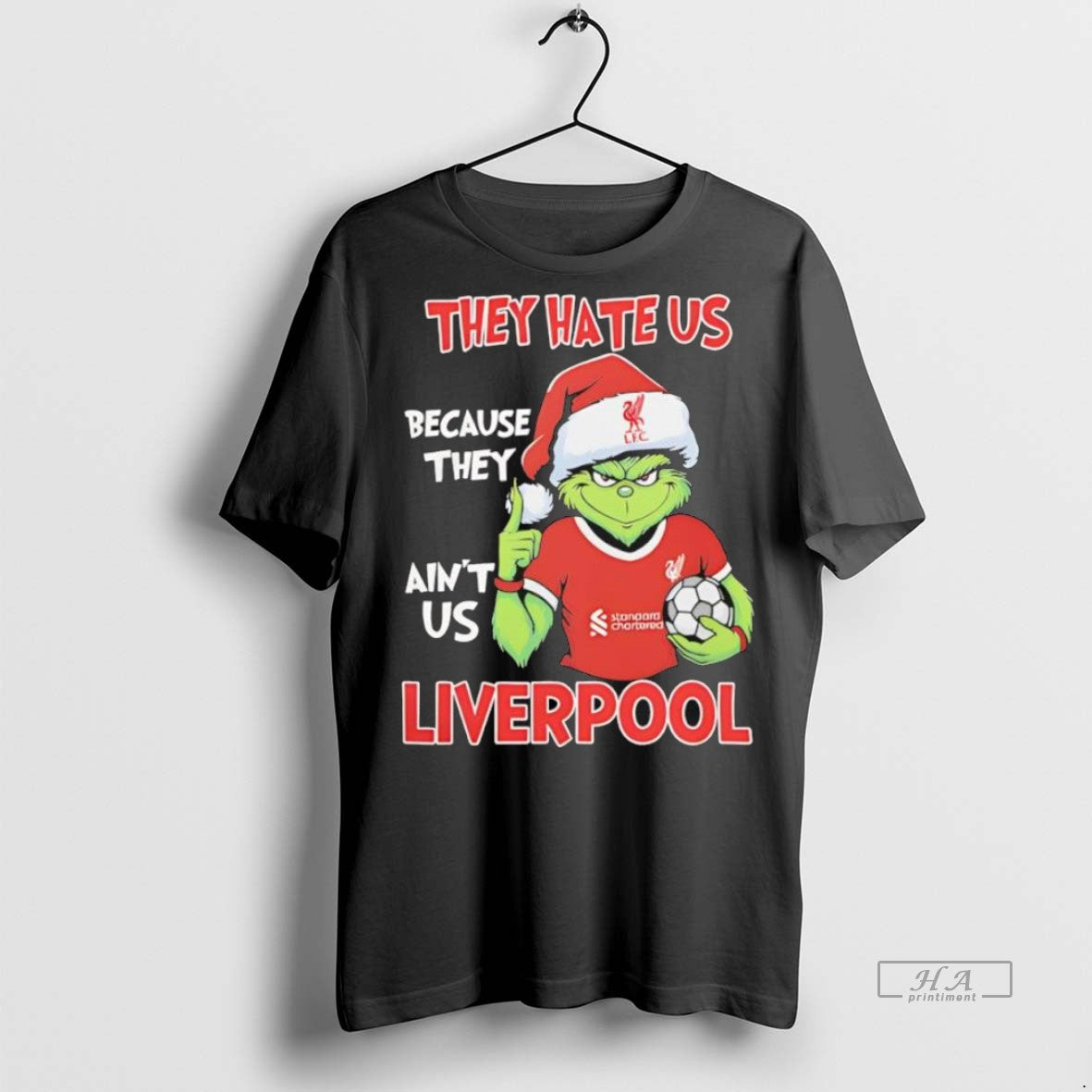 Trendy Official Grinch Liverpool Fc They Hate Us - Adult & Kids T-Shirts, Sweatshirts & Hoodies apparel design preview 1