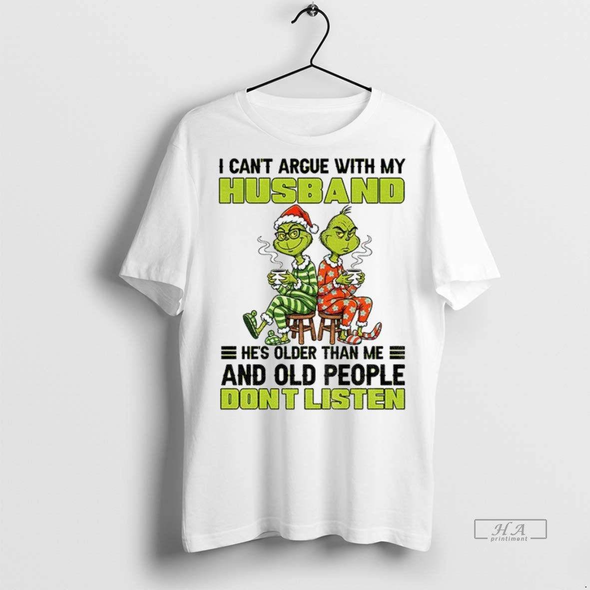 Trendy Official Grinch Santa Hat I Cant Argue With My - Adult & Kids T-Shirts, Sweatshirts & Hoodies apparel design preview 1