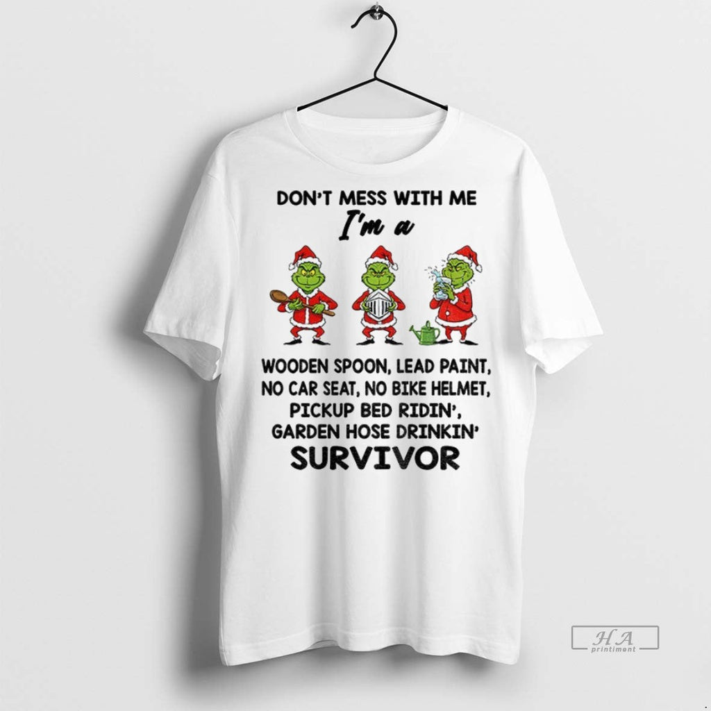Trendy Official Grinch Dont Mess With Me Im A Wooden - Adult & Kids T-Shirts, Sweatshirts & Hoodies apparel design preview 1