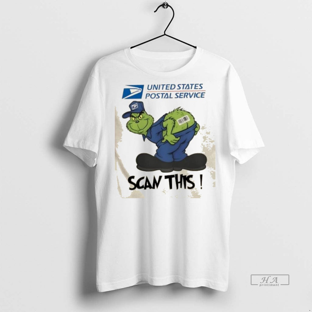 Trendy Official Grinch X Usps Scan This Sweater - Adult & Kids T-Shirts, Sweatshirts & Hoodies apparel design preview 1