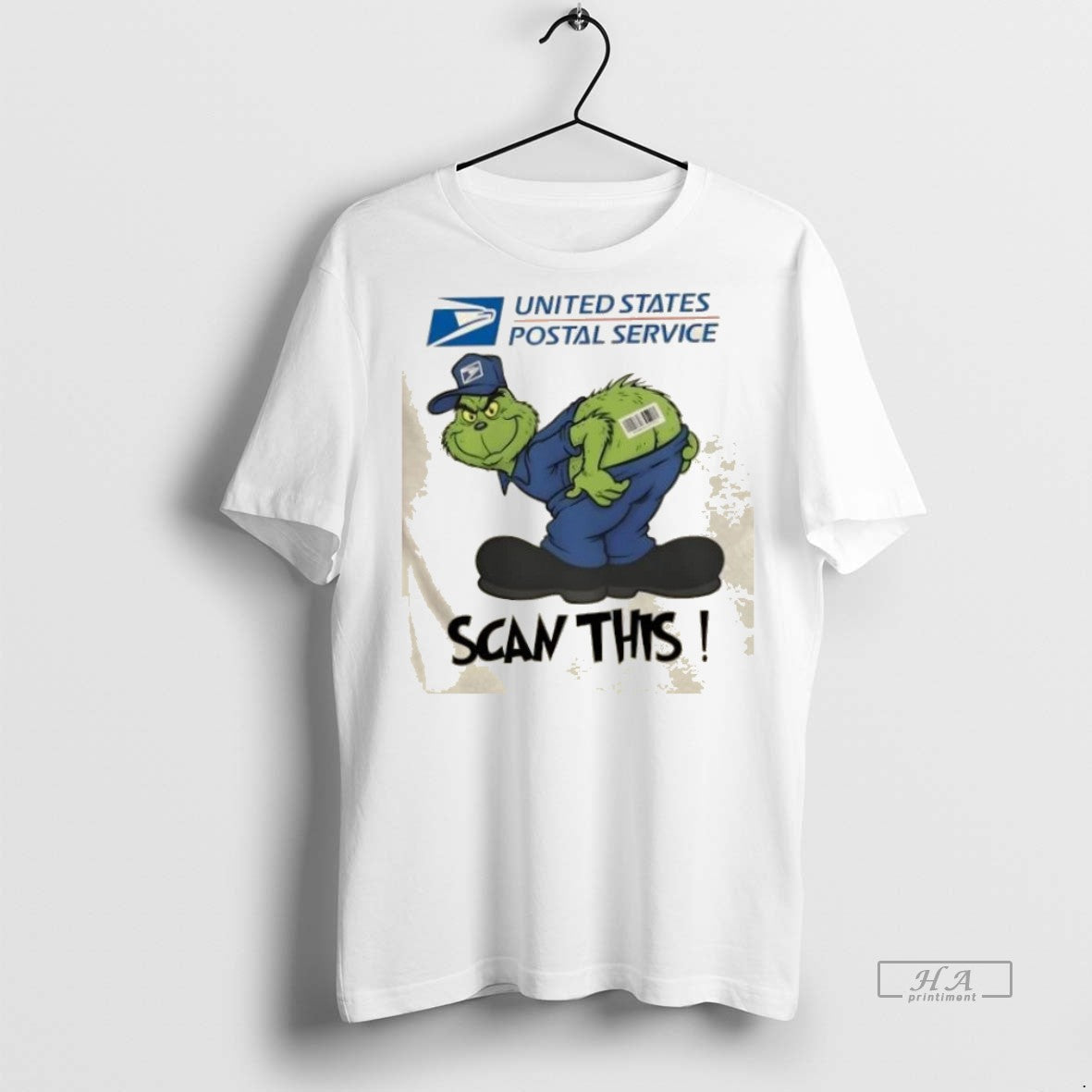Trendy Official Grinch X Usps Scan This Sweater - Adult & Kids T-Shirts, Sweatshirts & Hoodies apparel design preview 1