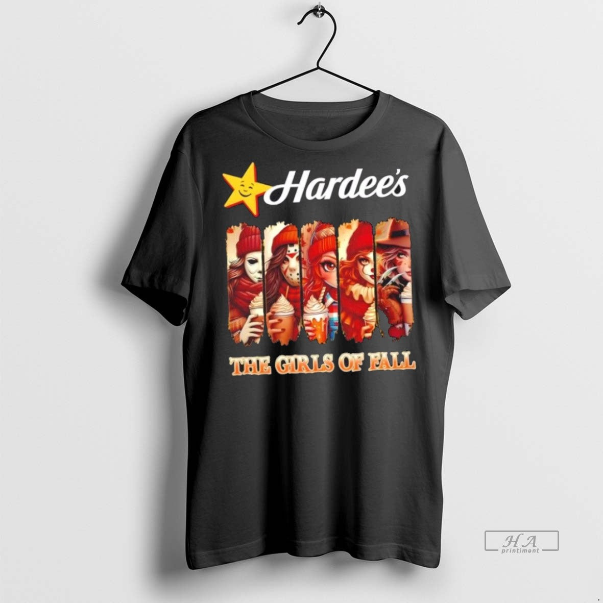 Trendy Official Hardees The Girls Of Fall Cosplay - Adult & Kids T-Shirts, Sweatshirts & Hoodies apparel design preview 1