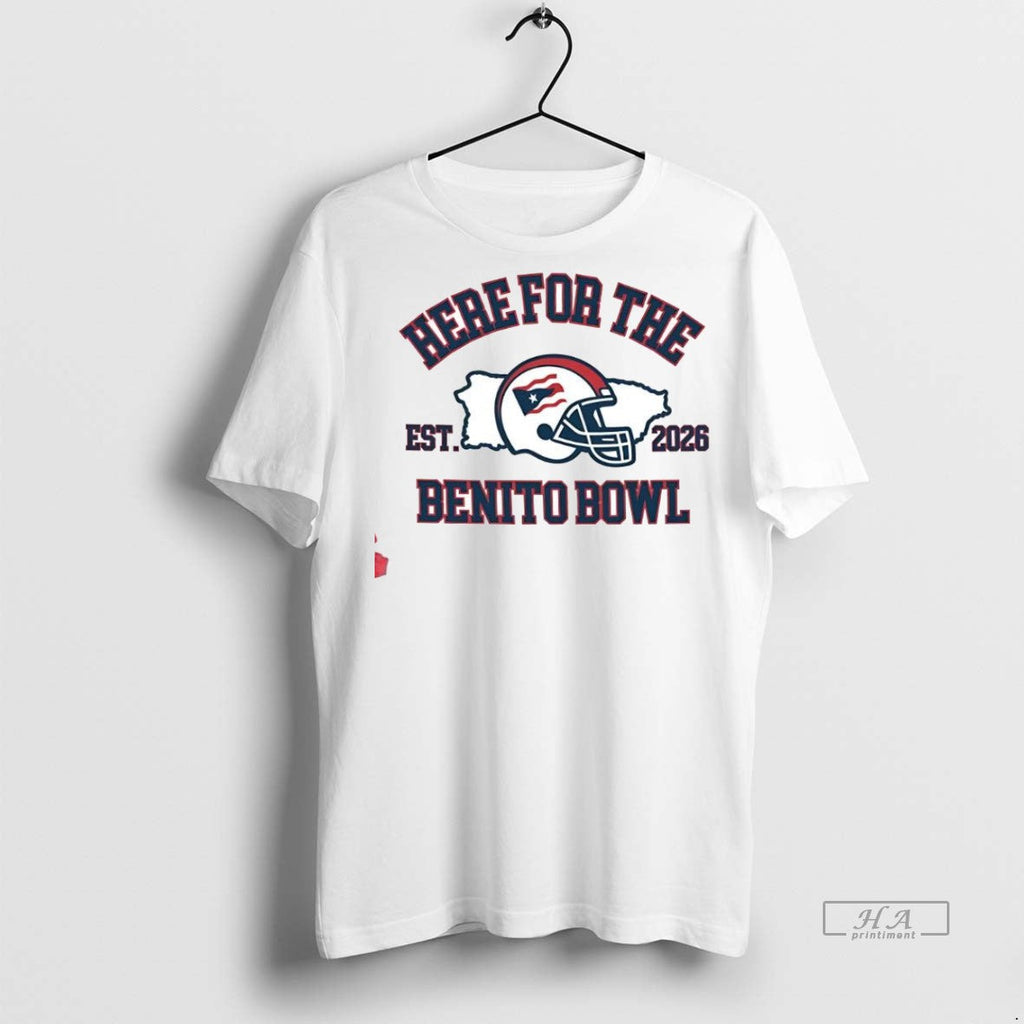 Trendy Official Here For The Benito Bowl Superbowl - Adult & Kids T-Shirts, Sweatshirts & Hoodies apparel design preview 1