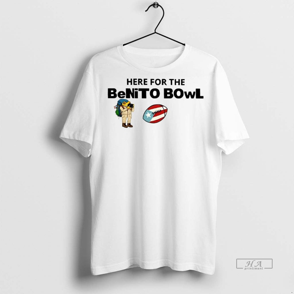 Trendy Official Here For The Benito Bowl 2025 Sweater - Adult & Kids T-Shirts, Sweatshirts & Hoodies apparel design preview 1