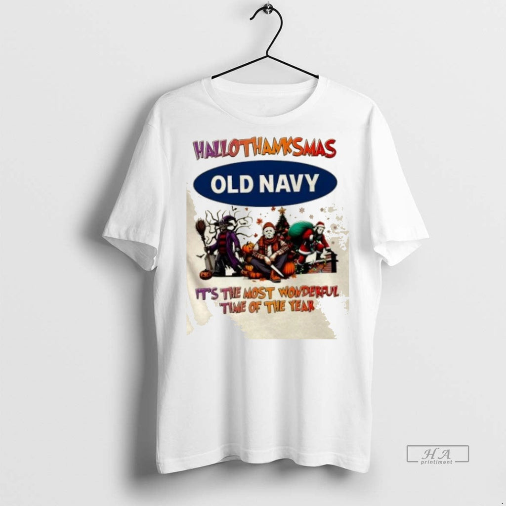 Trendy Official Horror Movies Halloween X Old Navy - Adult & Kids T-Shirts, Sweatshirts & Hoodies apparel design preview 1