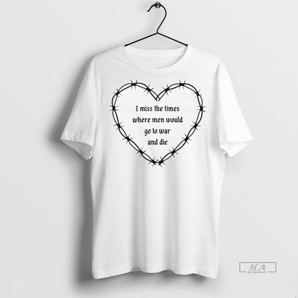 Trendy Official I Miss The Times Where Men Would Go - Adult & Kids T-Shirts, Sweatshirts & Hoodies apparel design preview 1