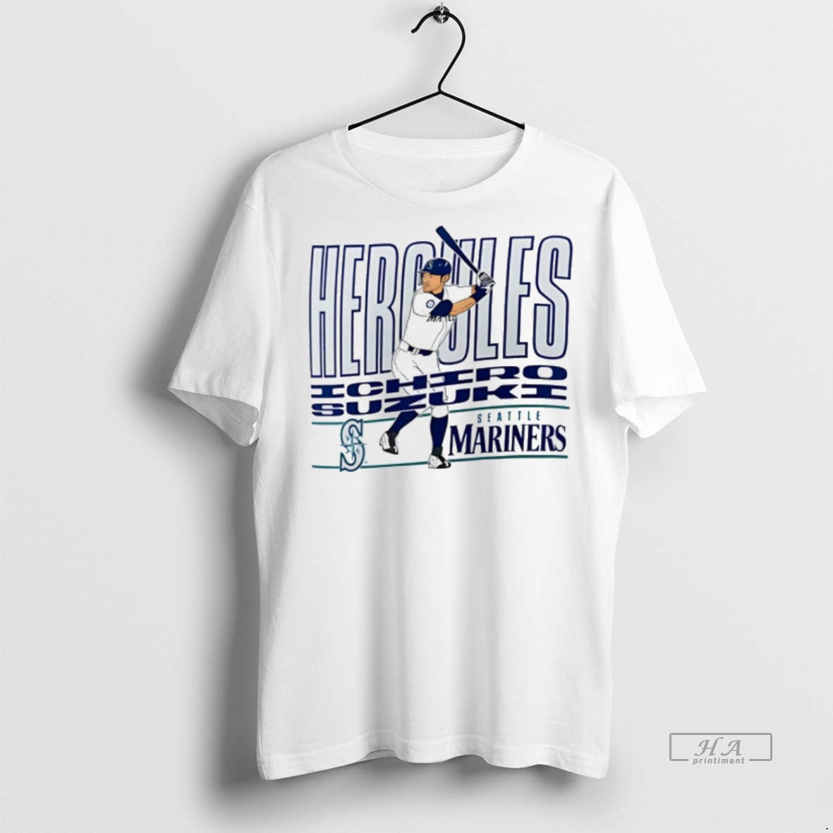 Trendy Official Ichiro Suzuki Seattle Mariners - Adult & Kids T-Shirts, Sweatshirts & Hoodies apparel design preview 1