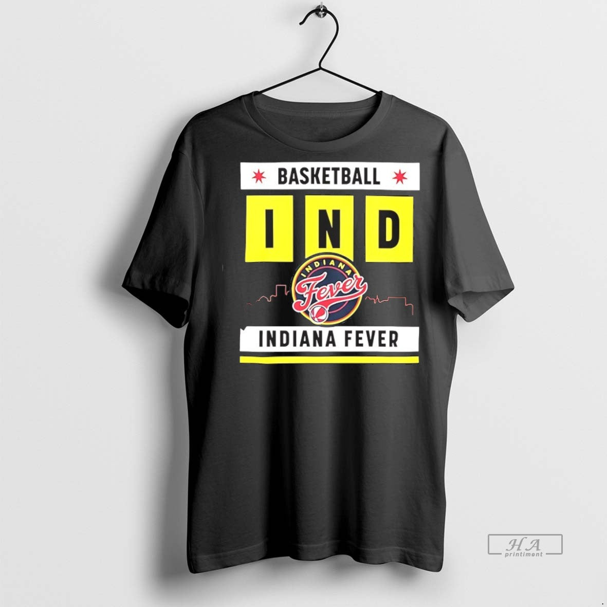 Trendy Official Indiana Fever Ind Basketball Big Shot - Adult & Kids T-Shirts, Sweatshirts & Hoodies apparel design preview 1