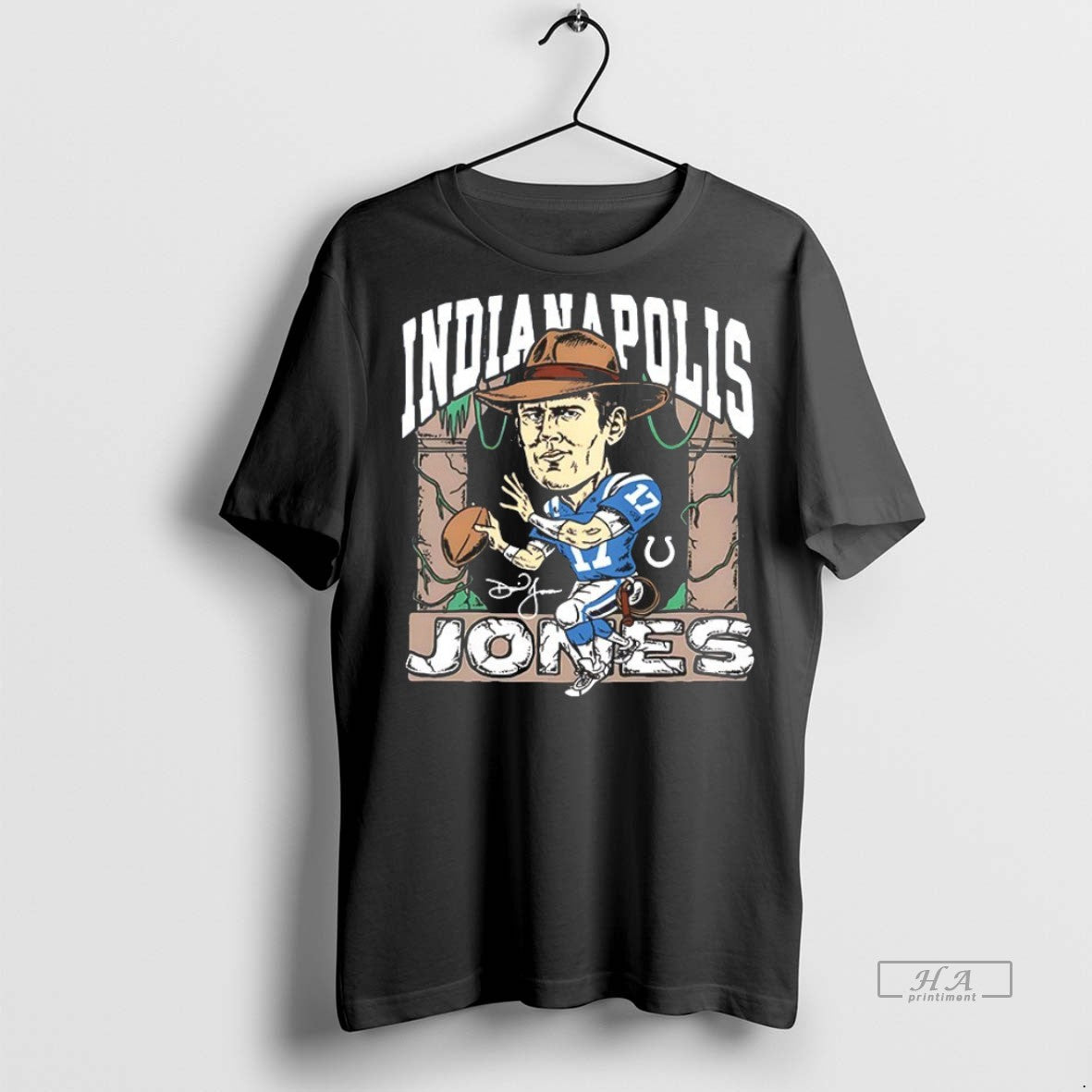 Trendy Official Indianapolis Daniel Jones Colts - Adult & Kids T-Shirts, Sweatshirts & Hoodies apparel design preview 1