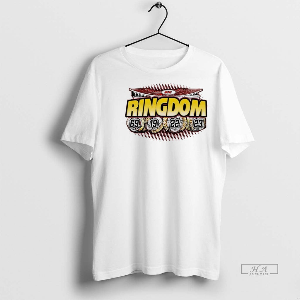 Trendy Official Kansas City Chiefs Ringdom 4 Ring - Adult & Kids T-Shirts, Sweatshirts & Hoodies apparel design preview 1