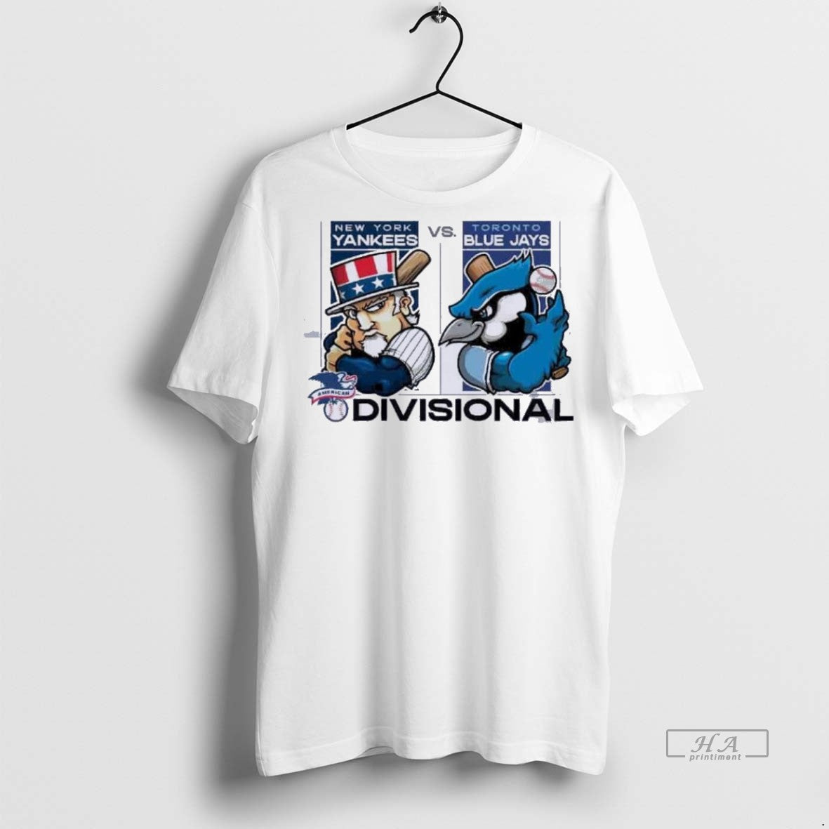 Trendy Official Mascot Yankees Vs Blue Jays 2025 Alds - Adult & Kids T-Shirts, Sweatshirts & Hoodies apparel design preview 1