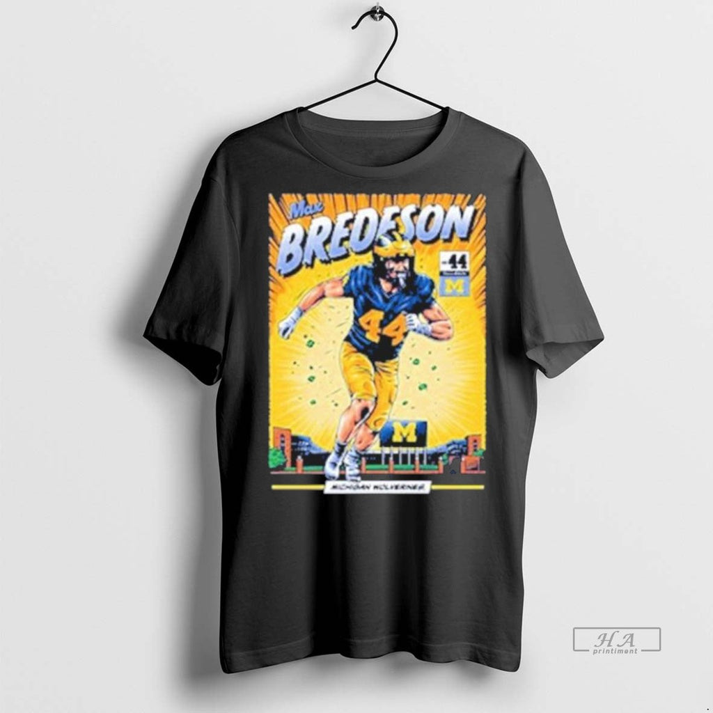 Trendy Official Michigan Wolverines 44 Max Bredeson - Adult & Kids T-Shirts, Sweatshirts & Hoodies apparel design preview 1