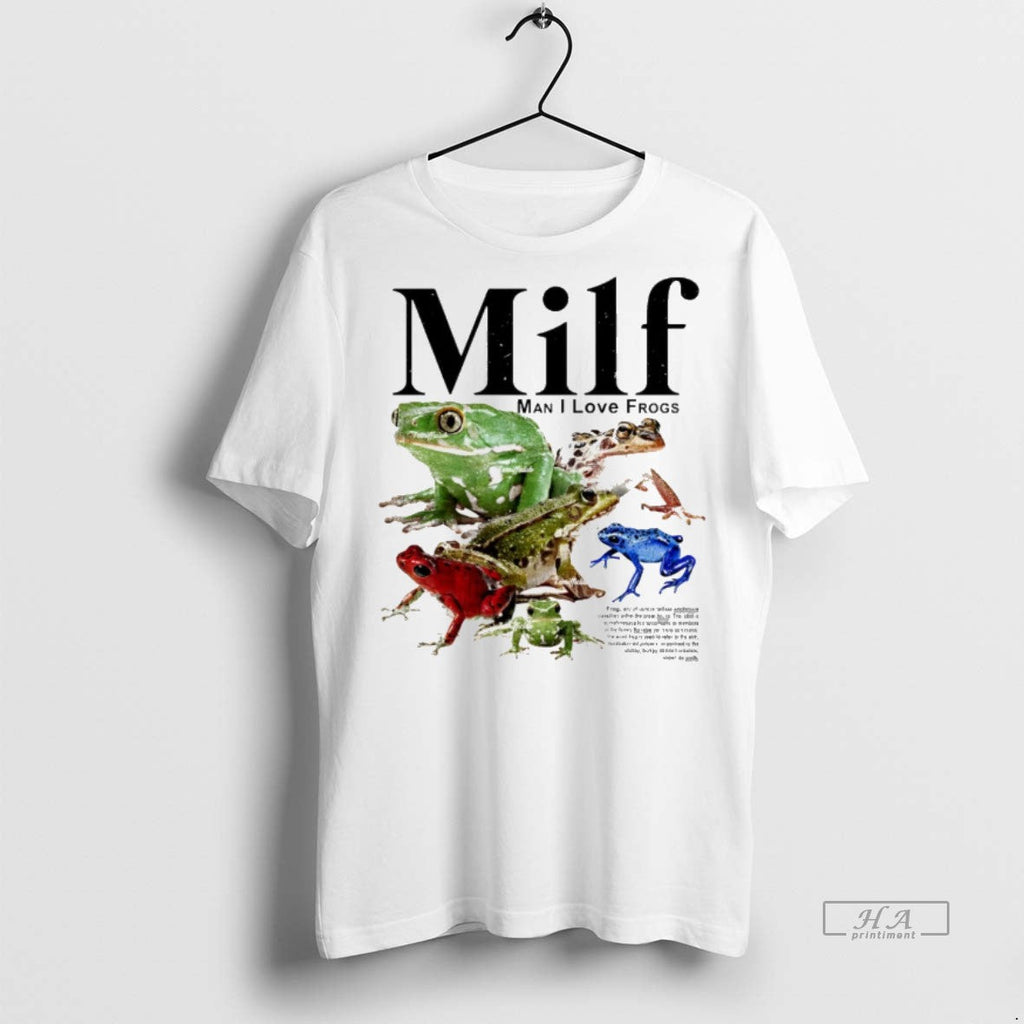 Trendy Official Milf Man I Love Frogs Graphic Sweater - Adult & Kids T-Shirts, Sweatshirts & Hoodies apparel design preview 1