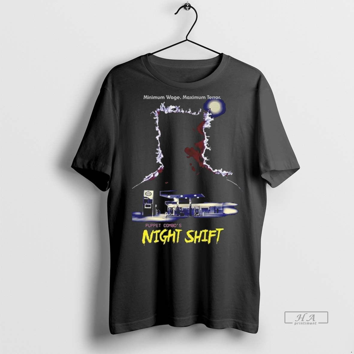 Trendy Official Minimum Wage Maximum Terror Puppet - Adult & Kids T-Shirts, Sweatshirts & Hoodies apparel design preview 1