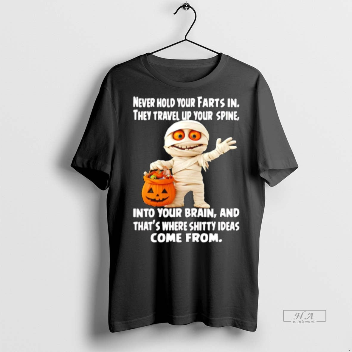 Trendy Official Mummy Never Hold Your Farts In They - Adult & Kids T-Shirts, Sweatshirts & Hoodies apparel design preview 1