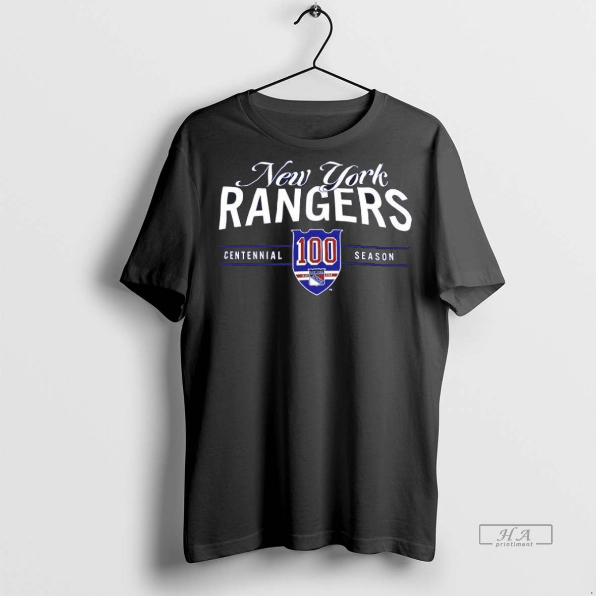 Trendy Official New York Rangers 100th Year - Adult & Kids T-Shirts, Sweatshirts & Hoodies apparel design preview 1