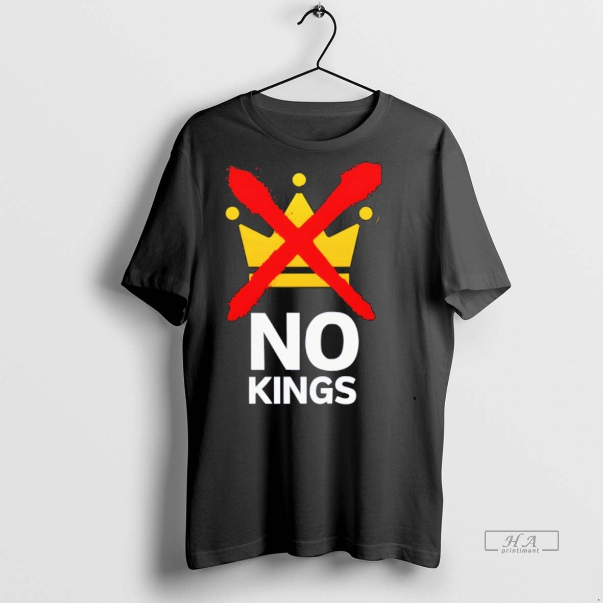 Trendy Official No Kings Protest Anti Trump - Adult & Kids T-Shirts, Sweatshirts & Hoodies apparel design preview 1