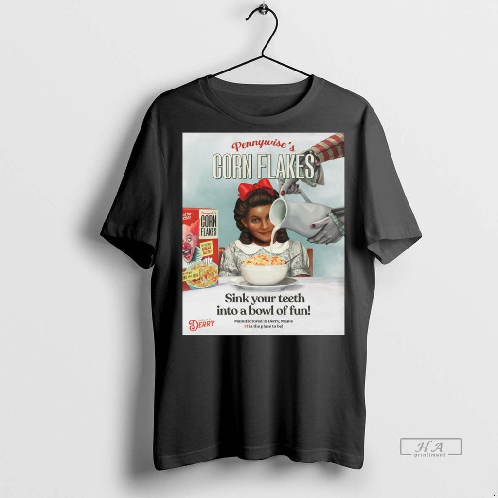 Trendy Official Pennywises Corn Flakes Sink Your - Adult & Kids T-Shirts, Sweatshirts & Hoodies apparel design preview 1