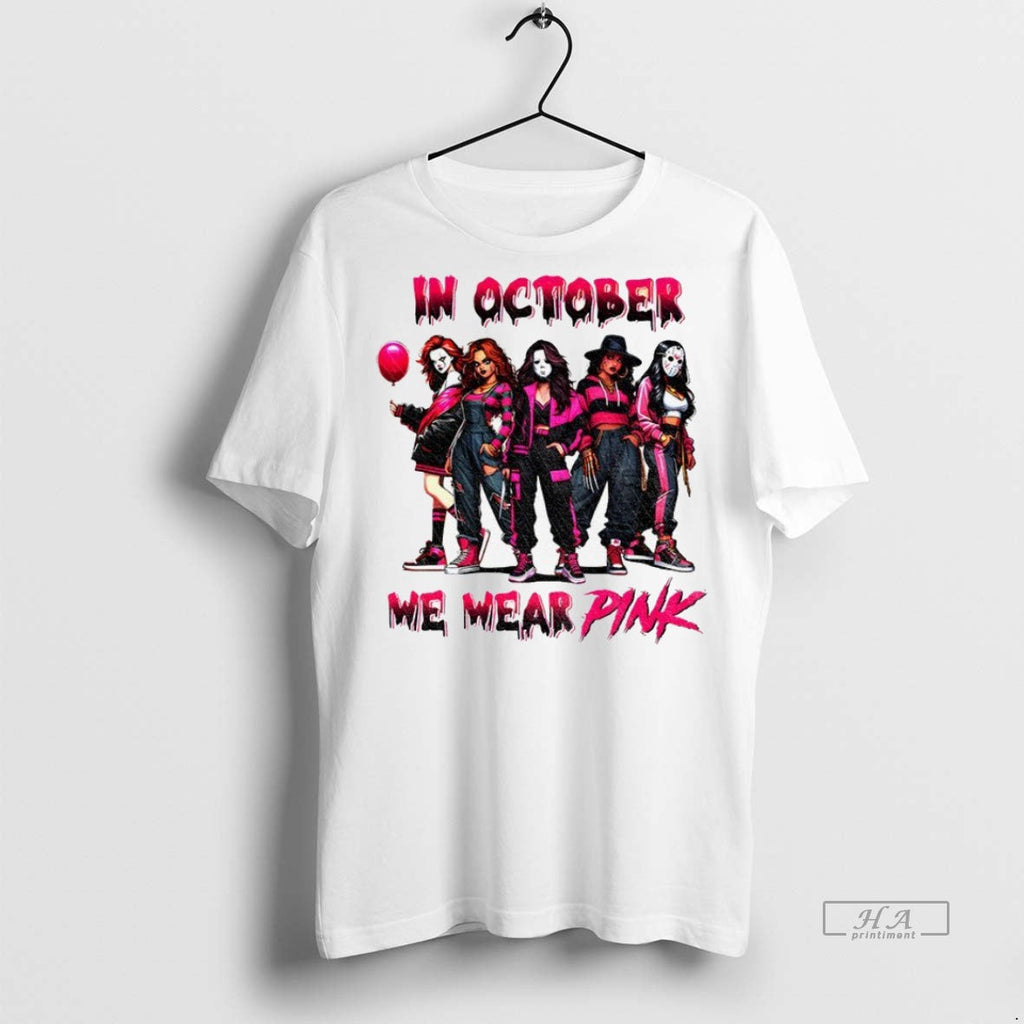 Trendy Official Pink Slasher Movie Characters In - Adult & Kids T-Shirts, Sweatshirts & Hoodies apparel design preview 1