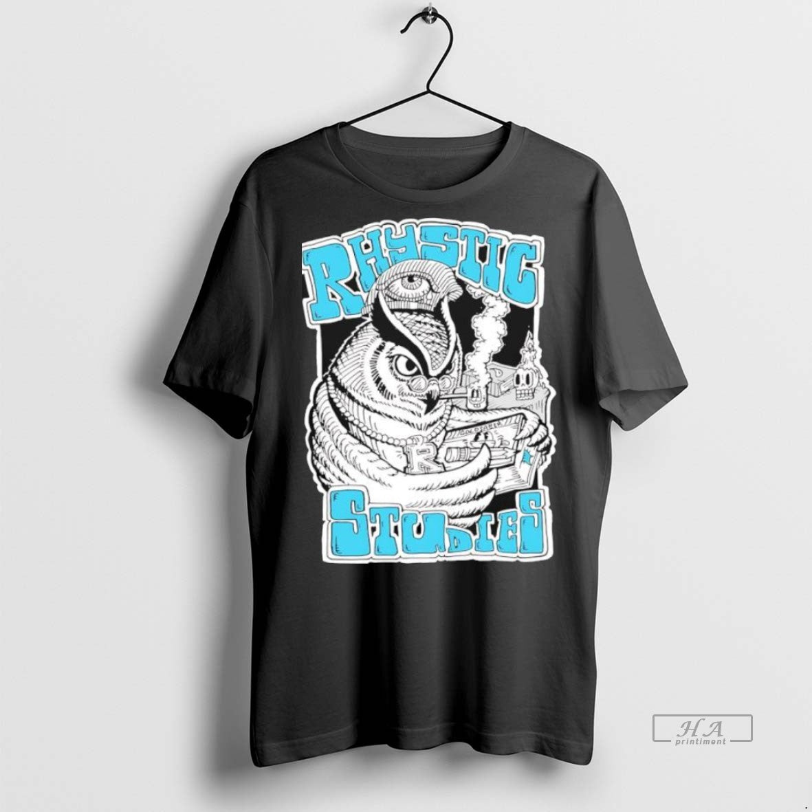 Trendy Official Rhystic Studies X Goldsaber Owl - Adult & Kids T-Shirts, Sweatshirts & Hoodies apparel design preview 1