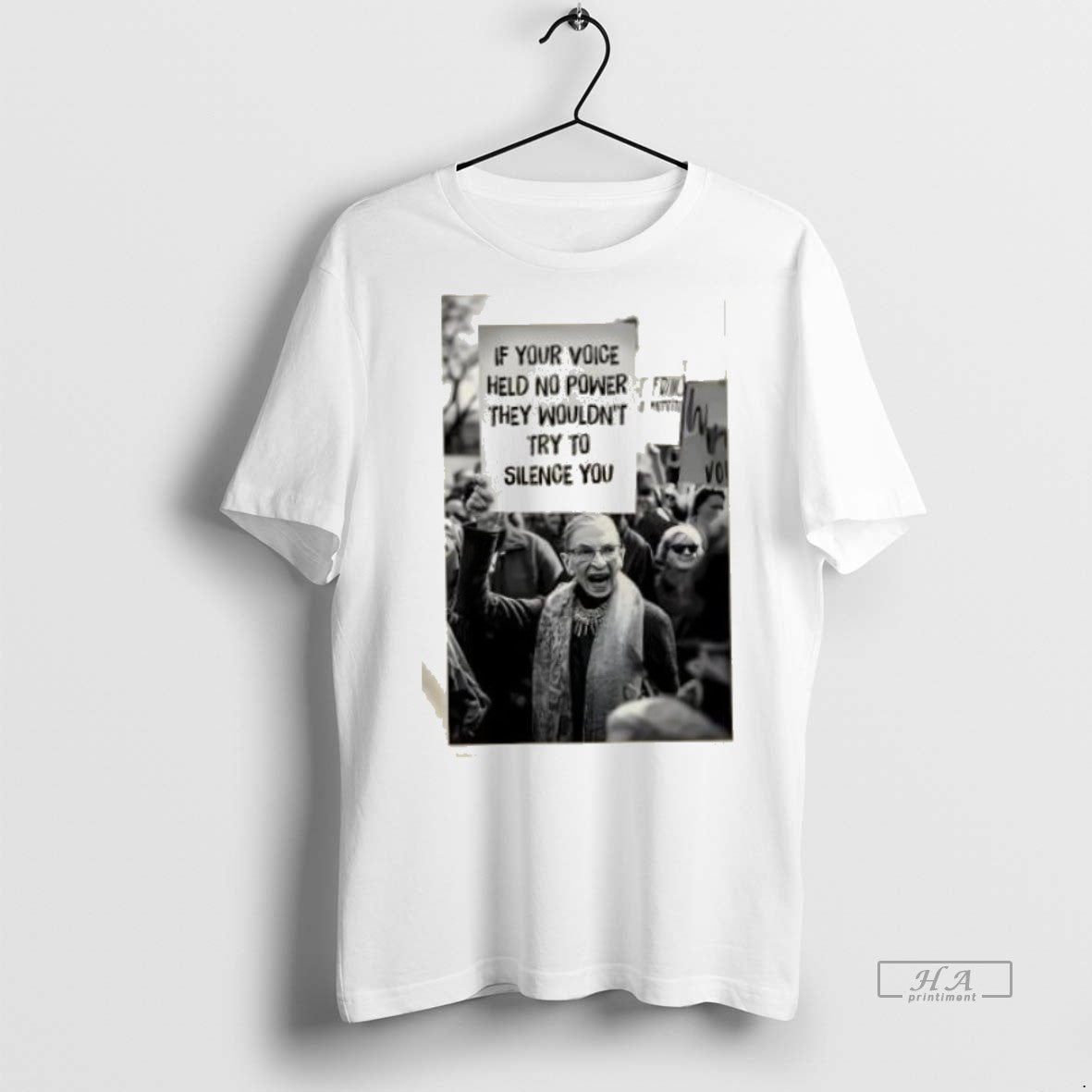 Trendy Official Ruth Bader Ginsburg If Your Voice - Adult & Kids T-Shirts, Sweatshirts & Hoodies apparel design preview 1