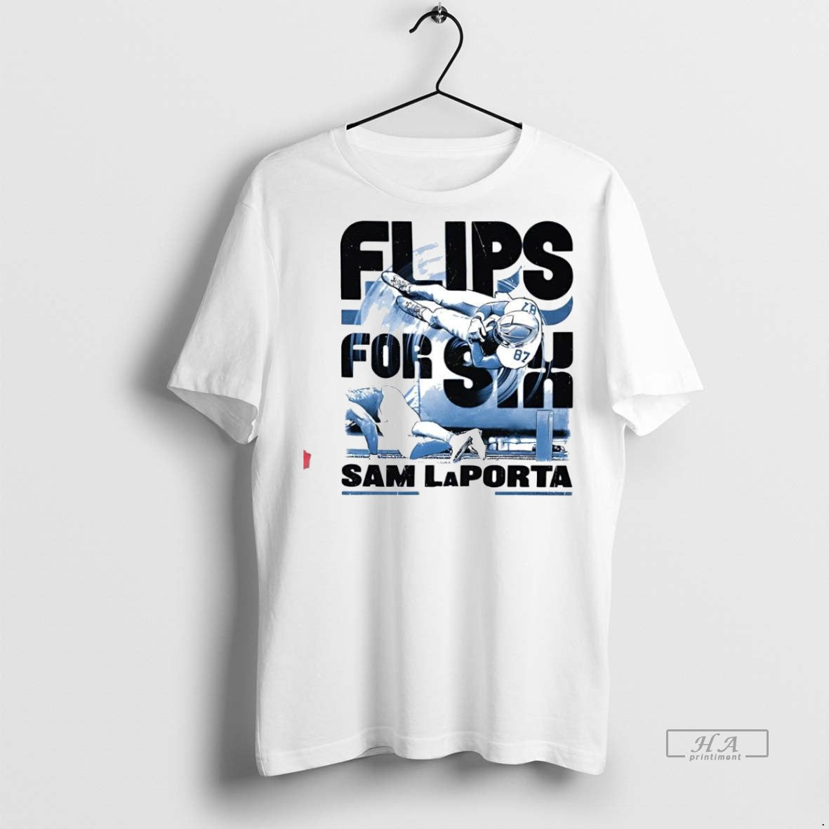 Trendy Official Sam Laporta Detroit Flips For Six - Adult & Kids T-Shirts, Sweatshirts & Hoodies apparel design preview 1