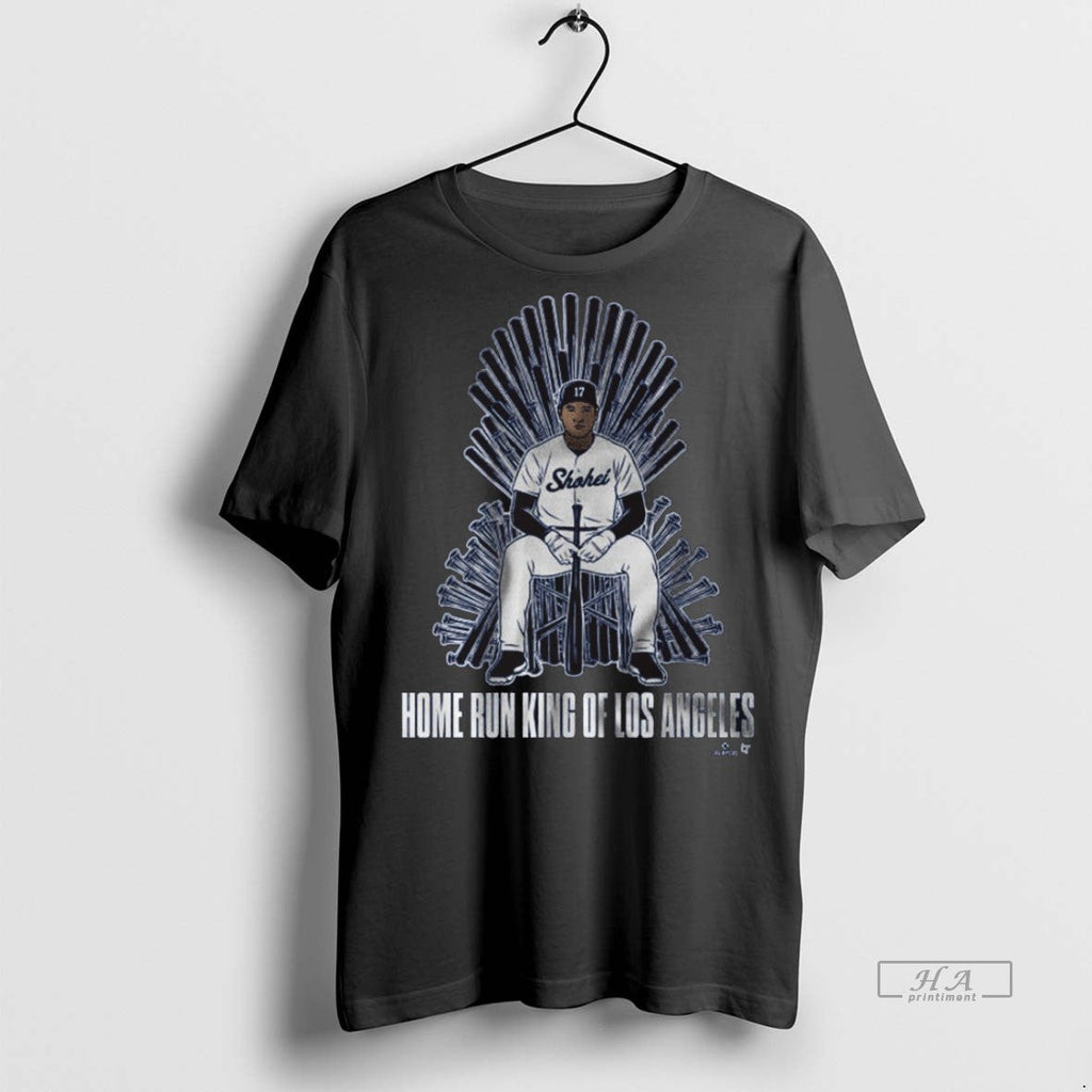 Trendy Official Shohei Ohtani Home Run King Of Los - Adult & Kids T-Shirts, Sweatshirts & Hoodies apparel design preview 1