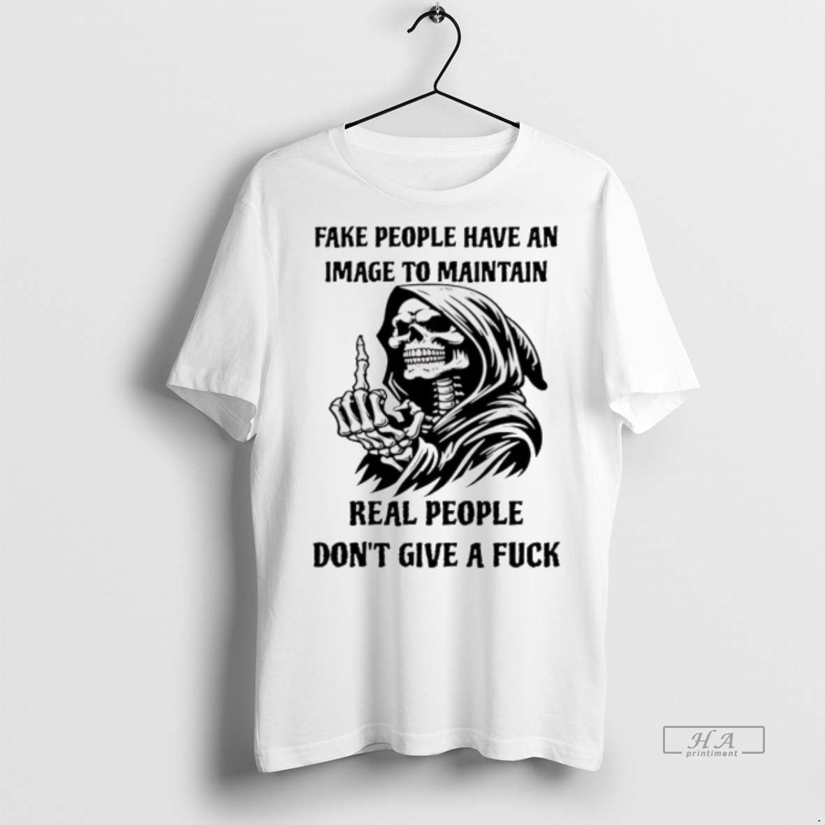 Trendy Official Skull Fake People Have An Image To - Adult & Kids T-Shirts, Sweatshirts & Hoodies apparel design preview 1