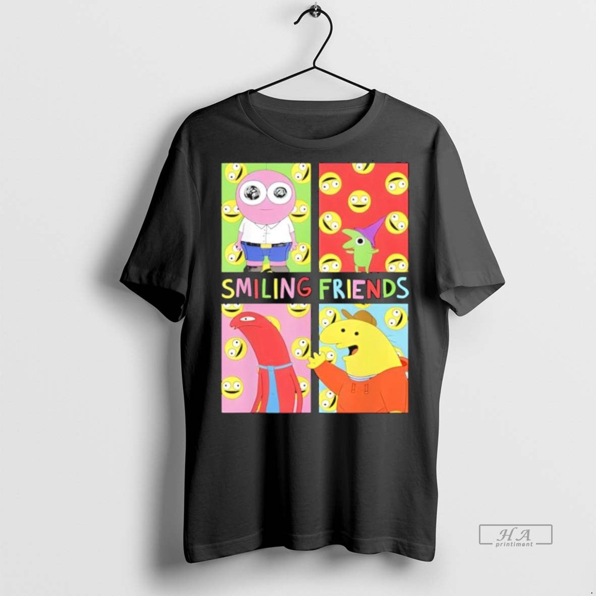 Trendy Official Smiling Friends Pop Art Character - Adult & Kids T-Shirts, Sweatshirts & Hoodies apparel design preview 1