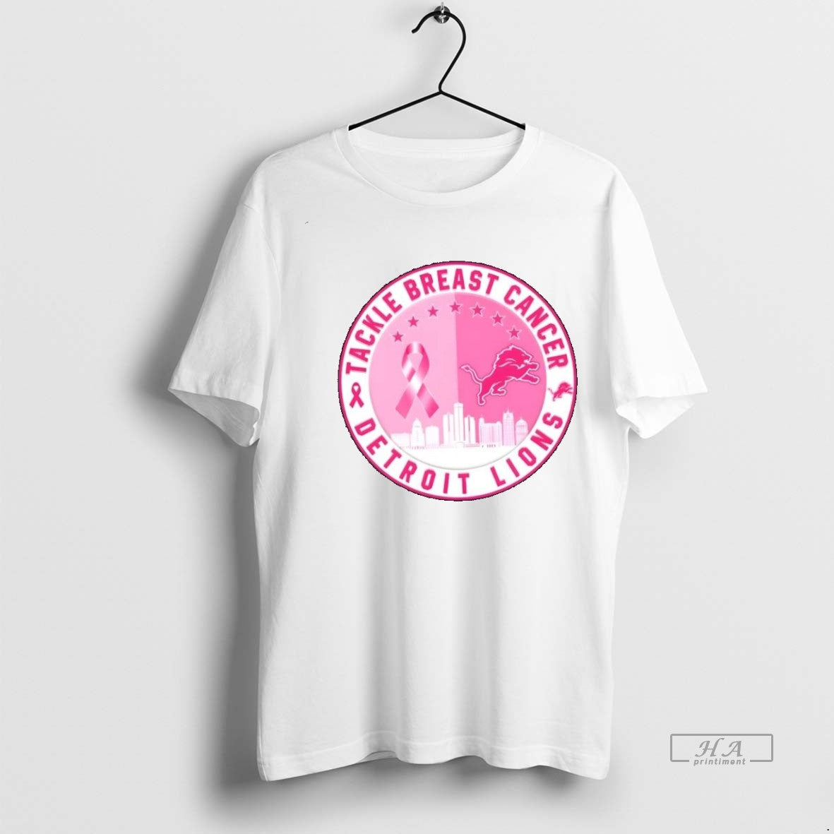 Trendy Official Tackle Breast Cancer Detroit Lions - Adult & Kids T-Shirts, Sweatshirts & Hoodies apparel design preview 1